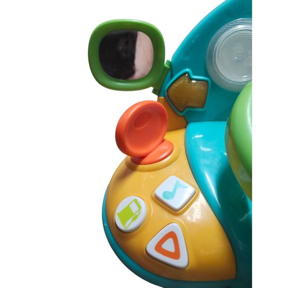 Bright Starts Lights & Colors Driver Steering Wheel Dash Activity Toy w/ Mirror - Picture 5 of 9